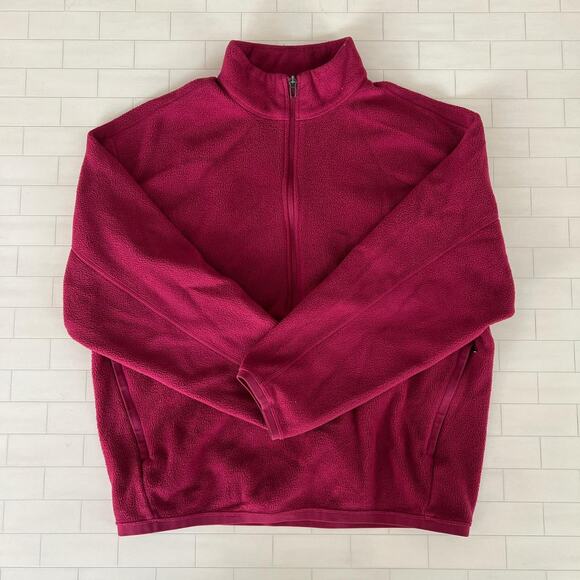 Pre owned lululemon Oversized-Fit Fleece Half Zip Men'sPomegranate S